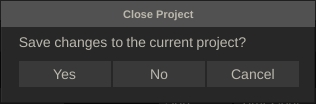Save Confirmation Panel